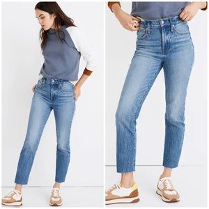 Madewell The Perfect Vintage Jean in Enmore Wash Raw Hem